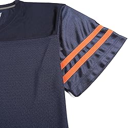 DEHANER Navy Blue Plain Football Jersey for Men
