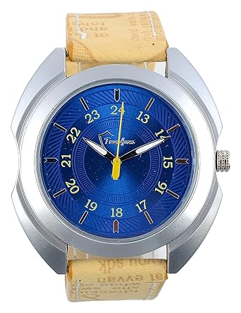  Trendy Analogue Blue Dial Mens Stylish Wrist Watch-TEW-054