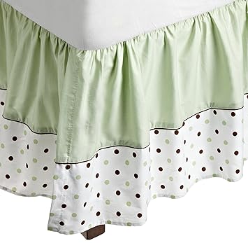 polka dot crib skirt