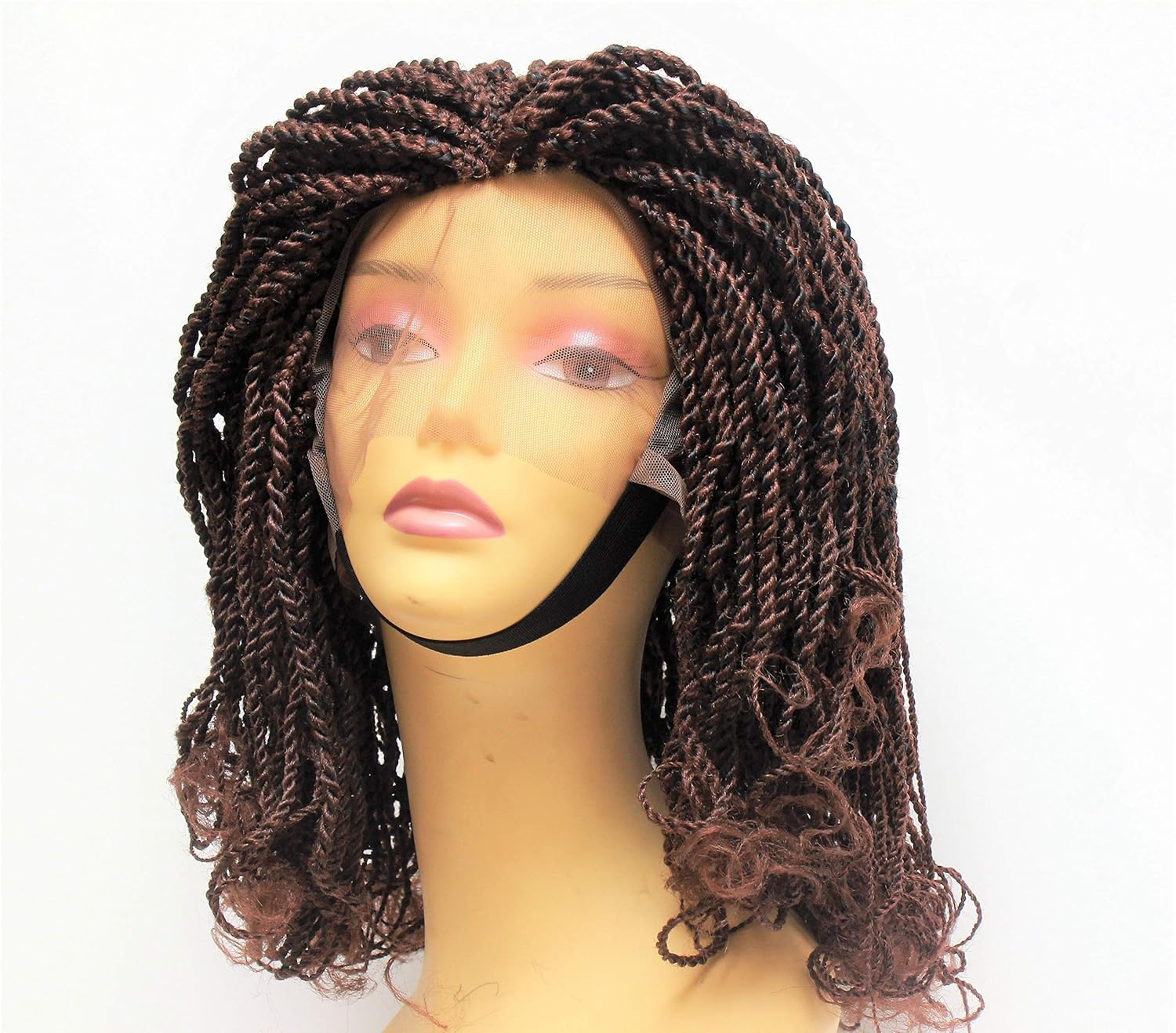 Amazon Com Kinky Twist Wig Braided Wig For Black Women Lace Front
