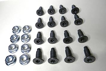 Amazon Com 16 Ea Jeep Wrangler Yj Windshield Torx Screws And 8 Ea Torx Screw Flanged Nuts Fits 1987 To 1995 Jeep Wrangler Yj Home Improvement
