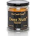 Deez Nutz- Black Label- Banana Nutbread - Hazelnut Vanilla- Funny- 6 Ounce Jar Candle