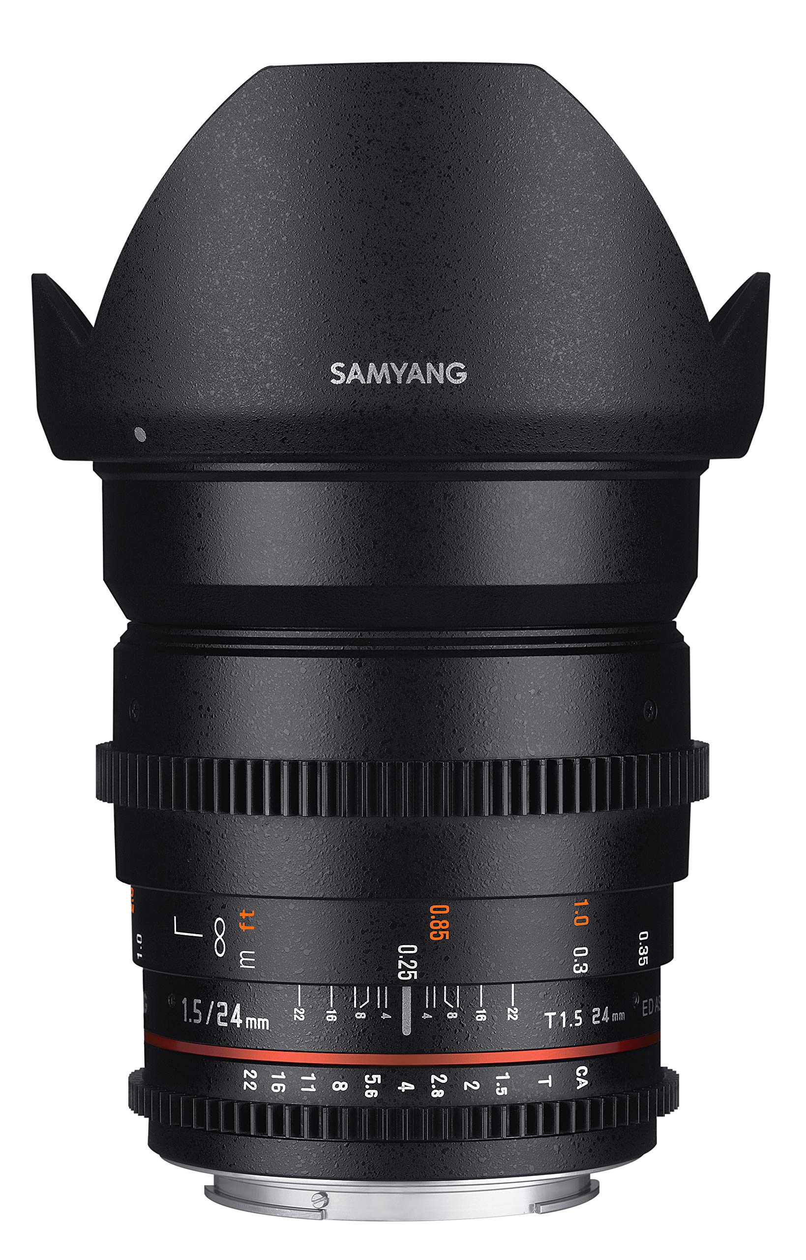 Samyang Cine SYCV24M-NEX Lente gran angular de cine T1.5 de 24 mm para Sony NEX