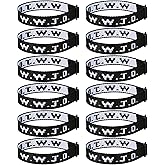 12PCS WWJD Bracelet Pack, Christian Gifts Adjustable Wristbands, WWJD Jesus Bracelets Bulk - What Would Jesus Do Bracelet for Women Men