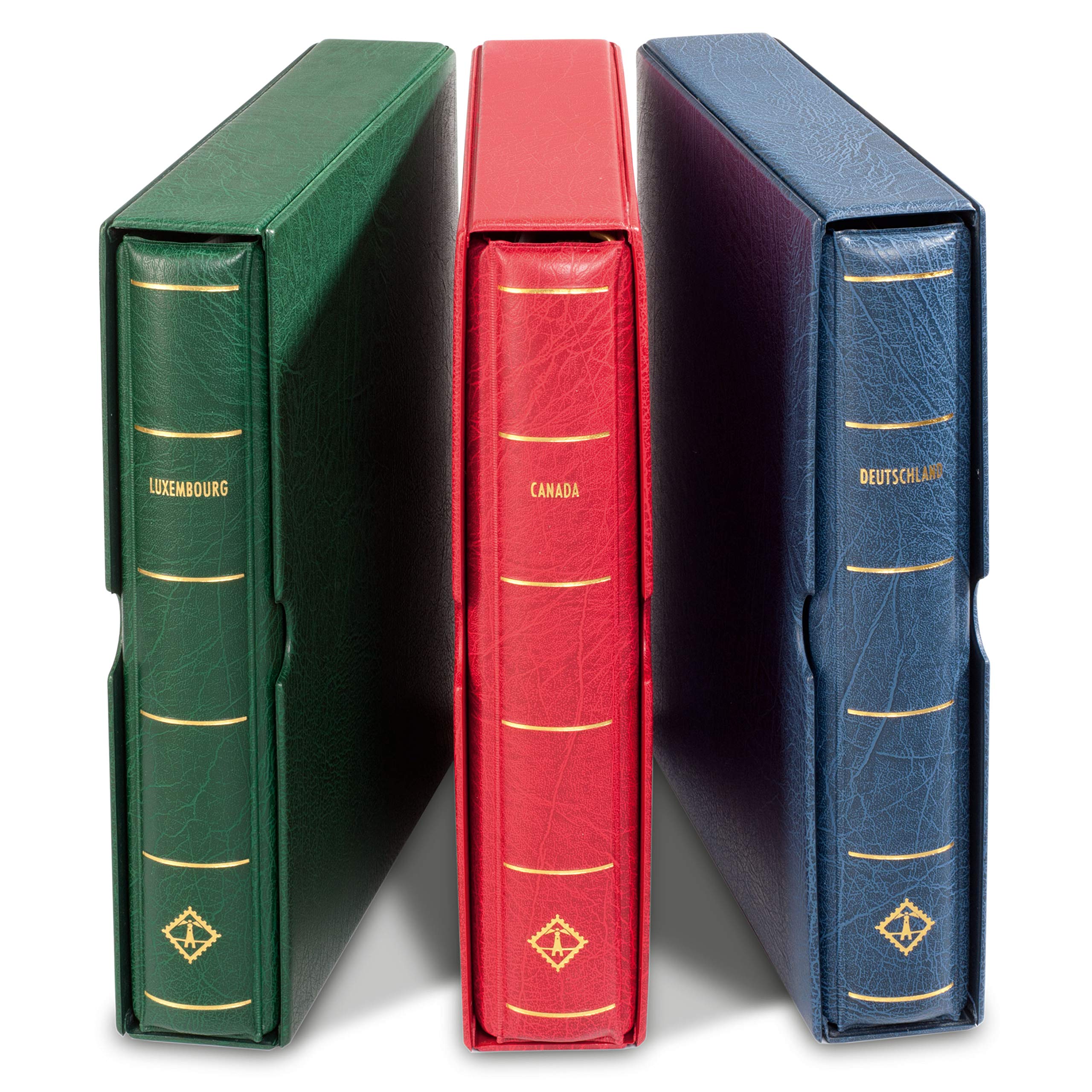 Leuchtturm 341420 Perfect DP Rotary Binder Great Britain - green binder with country embossing, incl. protective case