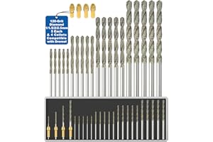 Sworker Diamond Drill Bits 1mm 1.5mm 2mm 2.5mm 5 Each 120-Grit 20Pcs with 4 Collets Compatible with Dremel Rotary Tool for Sea Glass Stone Shells Jewelry Making Porcelain Ceramic Gems