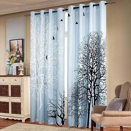 Amazon Com Subrtex Printed Curtains Blackout For Bedroom Living