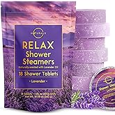 Shower Steamers Aromatherapy - Birthday Gifts for Women - Shower Bombs Aromatherapy, Spa Day Essentials, Relaxation Spa Gifts - Self Care Unique Gifts for Women and Men (Lavender 18 Count)