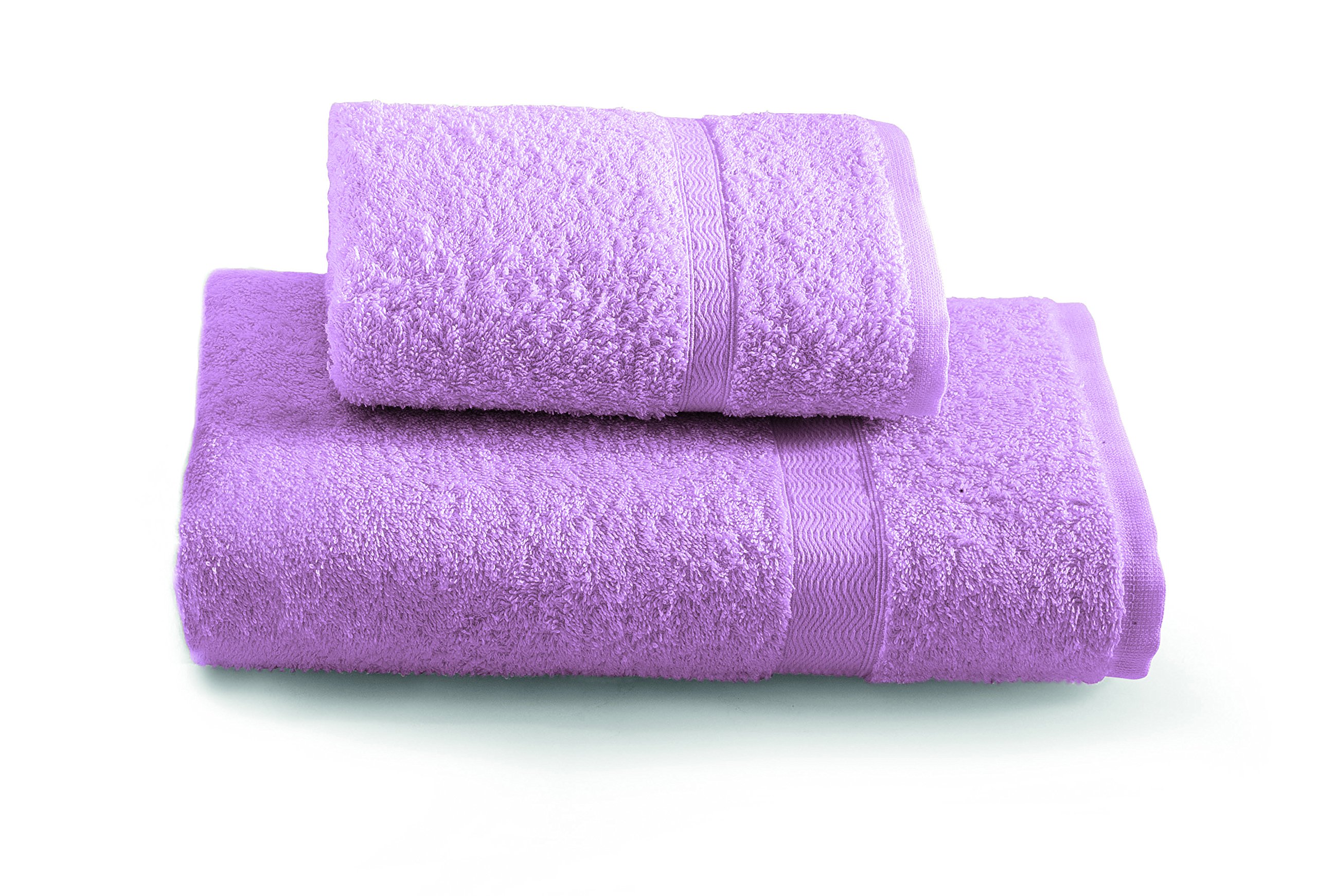 Gabel Plain Towel Set, 100% Cotton, 100 x 60 x 0.8 cm 100x60x0.8 cm Cyclamen
