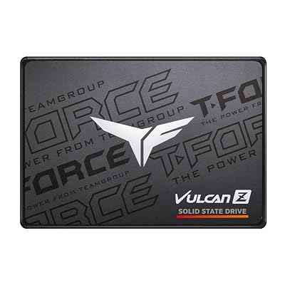 TEAMGROUP T-FORCE VULCAN Z 1TB SLC Cache 3D NAND TLC 2.5 Inch SATA III Internal Solid State Drive SSD (R/W Speed up to 550/500 MB/s) T253TZ001T0C101