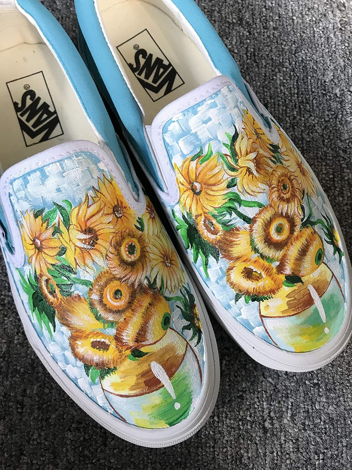 womens sunflower vans
