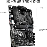 MSI B550-A PRO Motherboard ATX AM4 Ryzen 3rd Gen DDR4 4400MHz PCIe 4.0 M.2 Gen4 view 4