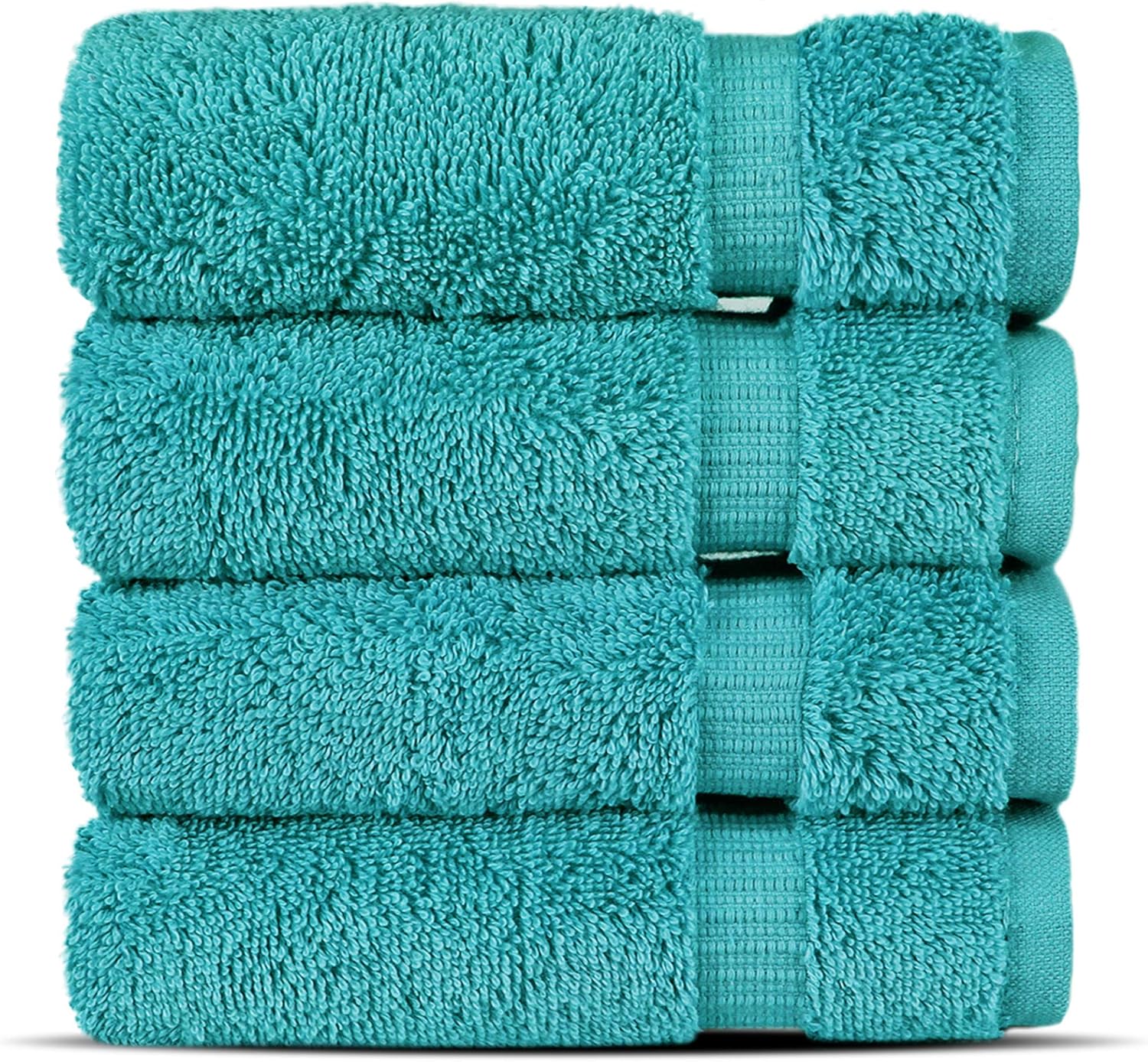 Chakir Turkish Linens Hotel & Spa Quality, Highly Absorbent 100% Turkish Cotton Bath Towels (4 Pack, Gray): Kitchen & Dining