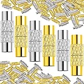 120 Piece Barrel Twist Clasp Brass Screw for Waist Beads Jewelry End Tip Caps Screw Connector Fastener for DIY Jewelry Making Necklaces Bracelet Closures