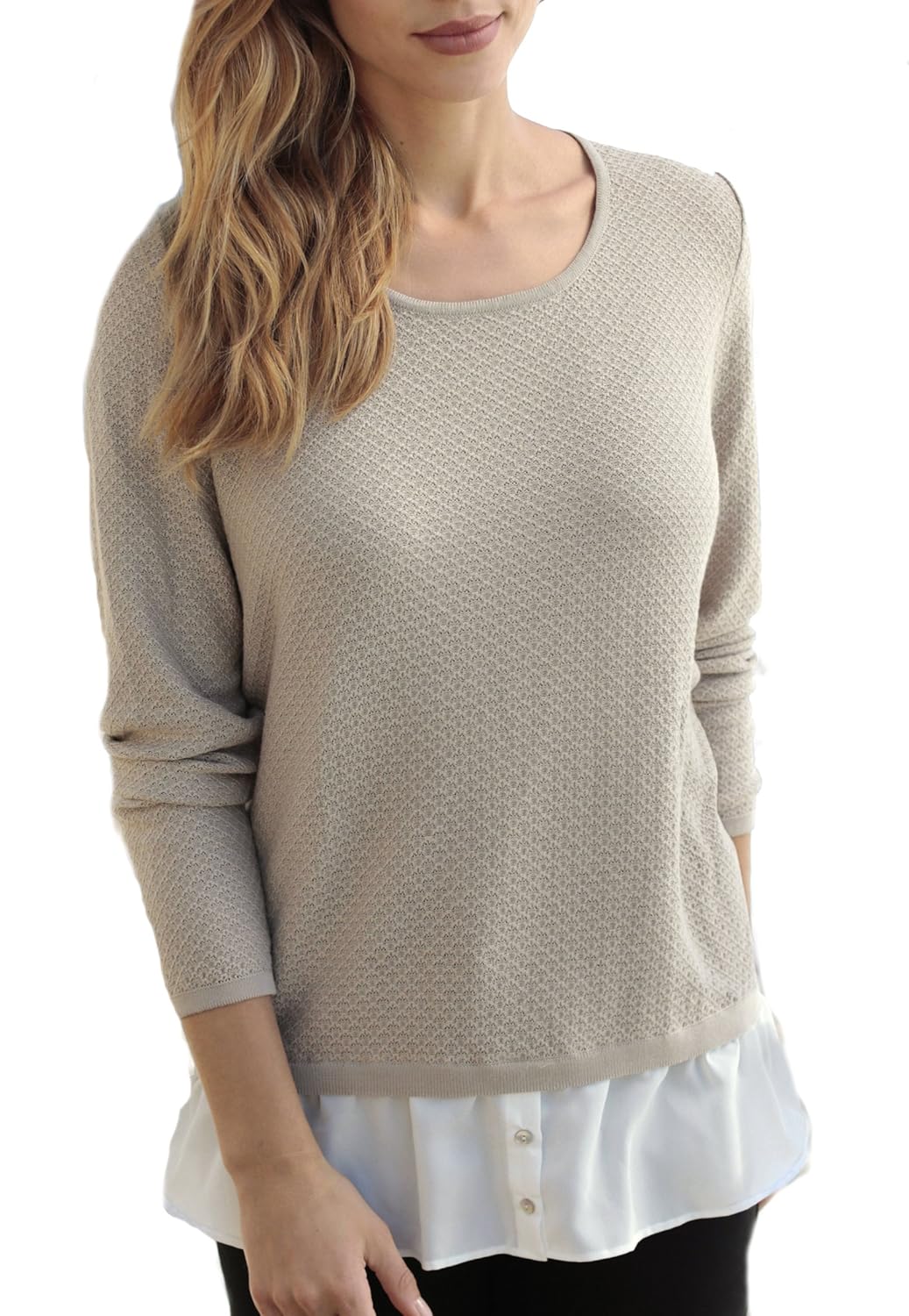 shirt dress with jumper attached