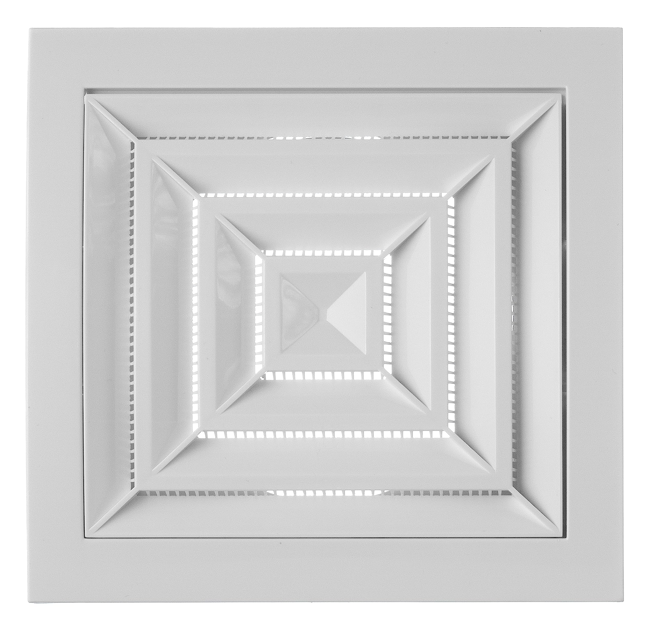 Steinberg14 White Ø 100mm / 4inch Plastic Ventilation Grille - Ceiling Vent Cover