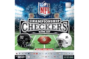 MasterPieces Officially Licensed NFL League-NFL Checkers Board Game for Families and Kids Ages 6 and Up