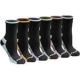 Dickies Women's Dri-Tech Advanced Moisture Wicking Mid-Crew Socks, Available in M-L (6, 12 Pairs)