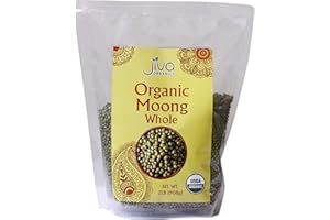 Jiva USDA Organic Whole Moong (Mung) Beans 2 Pound