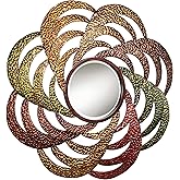 Touch of Class with The Flow Round Wall Mirror Multi Jewel