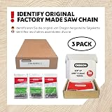 Oregon 3-Pack Chainsaw Chain 3/8" LP .050" 14" Bar 50 Drive Links view 5