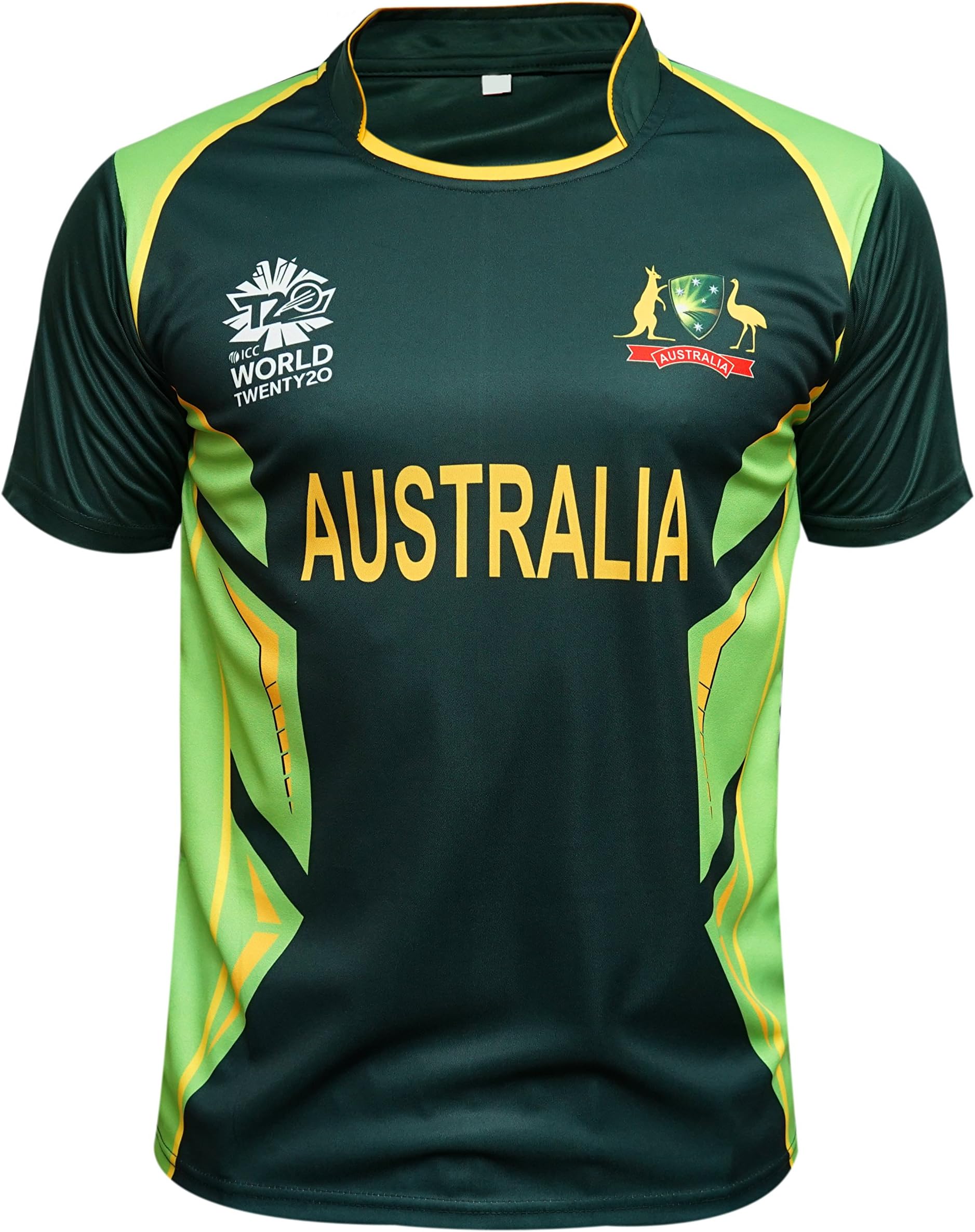 Australia Cricket T Shirt Green Jersey T 20 World Cup