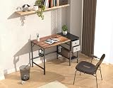 HOMIDEC Computer Desk with Drawer and USB/Headphone Hook 100x50x75cm view 2
