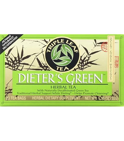 Amazon.com : Triple Leaf Tea Dieters Green Tea 6x 20 Bag : Grocery