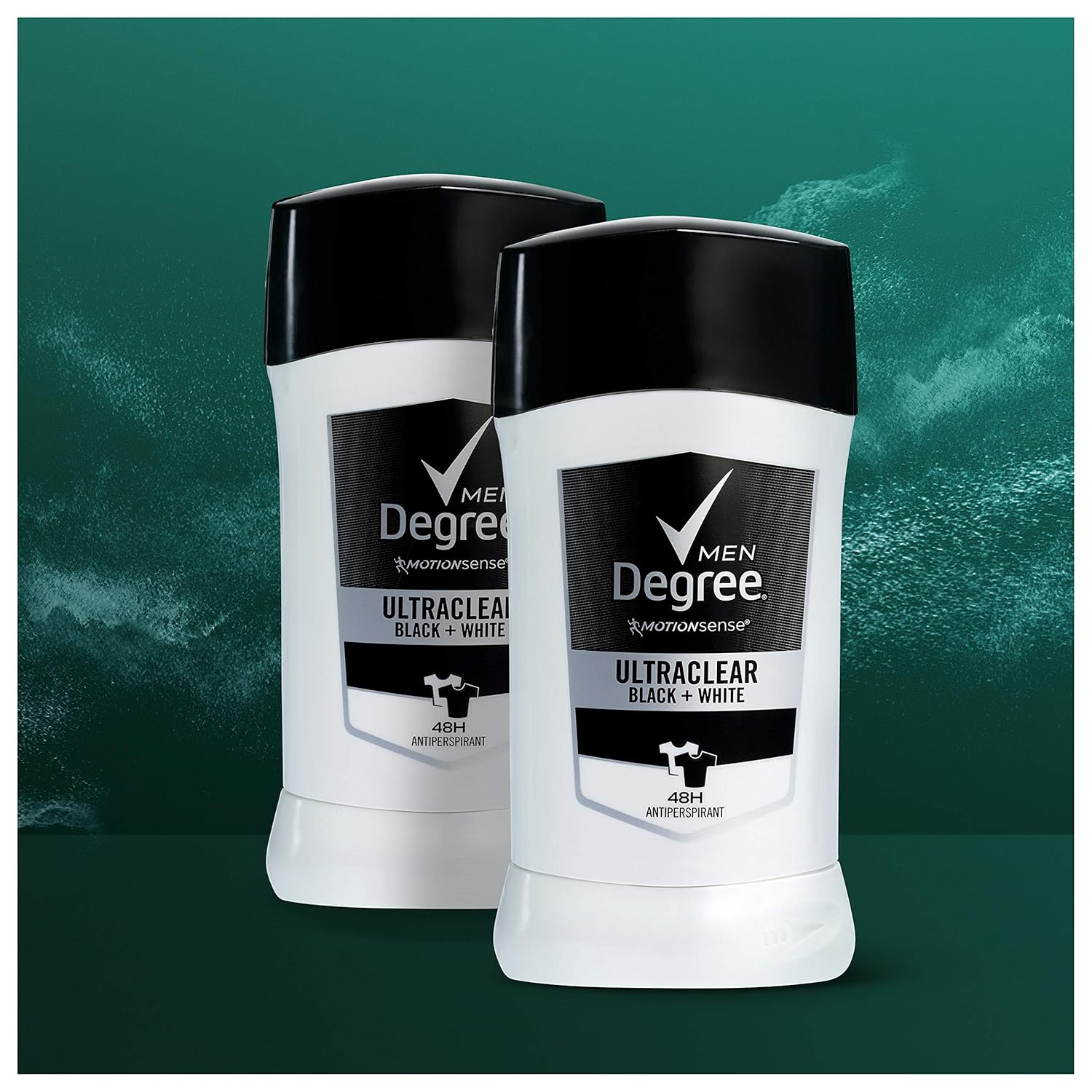 Degree Men UltraClear Antiperspirant Protects from Deodorant Stains Black + White Mens Deodorant 2.7 oz, 2 Count : Beauty