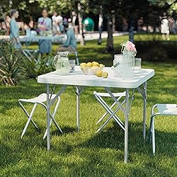 Flash Furniture Elon 2.85' Square Plastic Folding