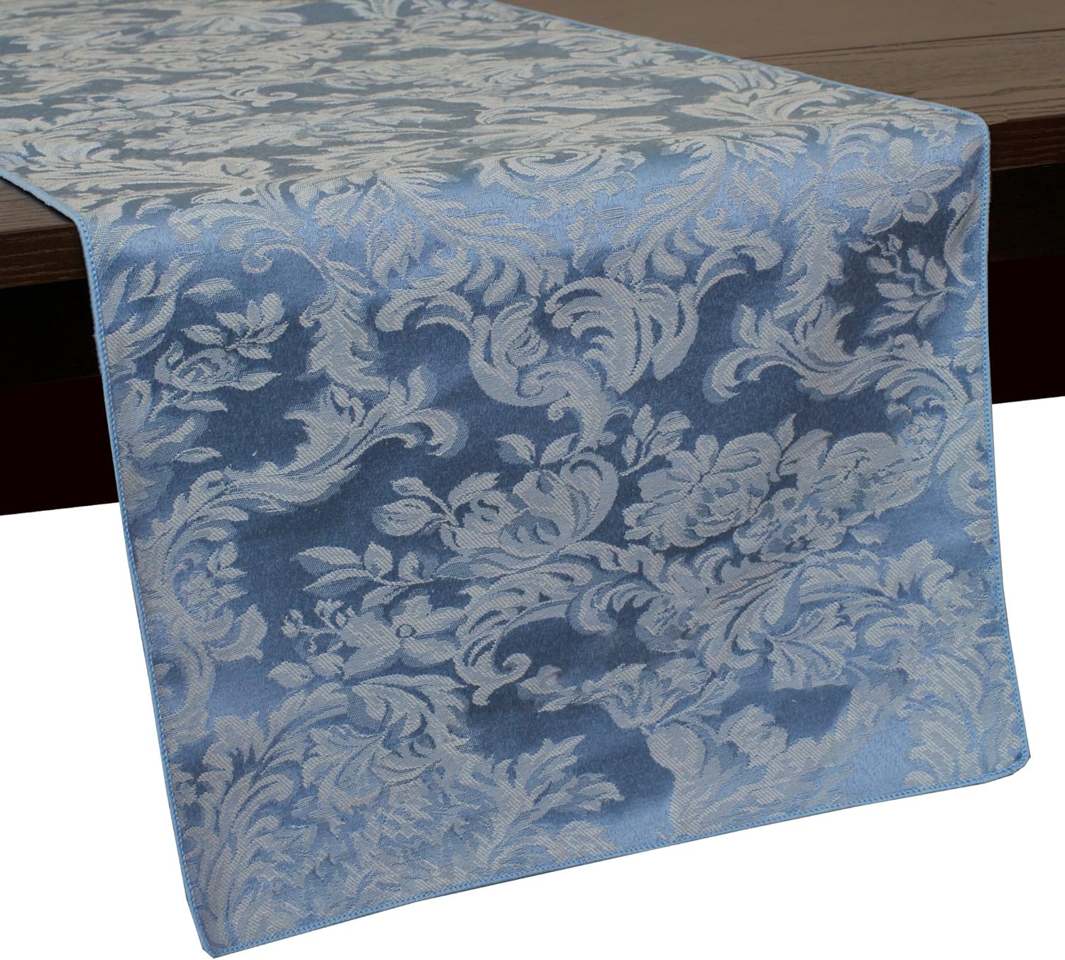 Best blue damask table runner
