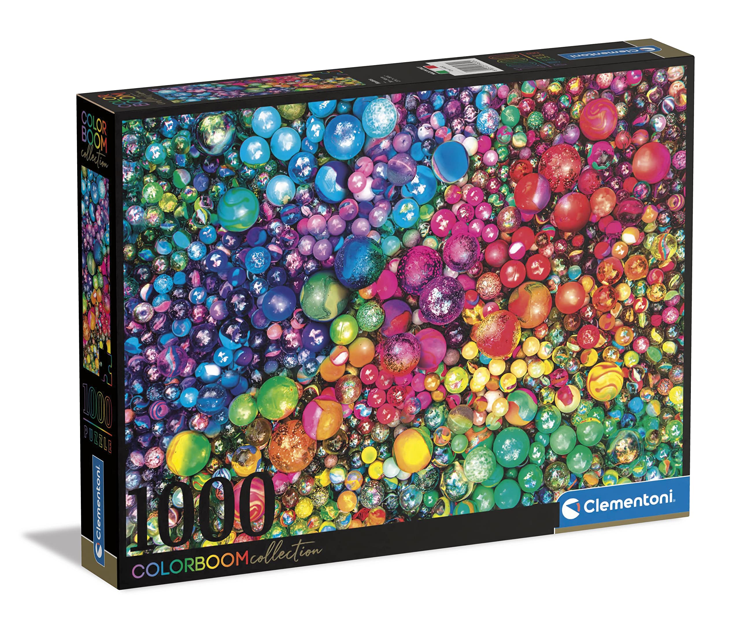 Clementoni - 39650 - Colorboom Collection - Marbles - Jigsaw Puzzle 1000 Pieces, Made In Italy, Jigsaw Puzzle For Adults