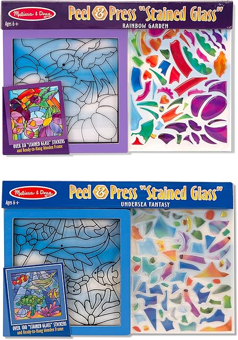 melissa and doug peel and press stained glass