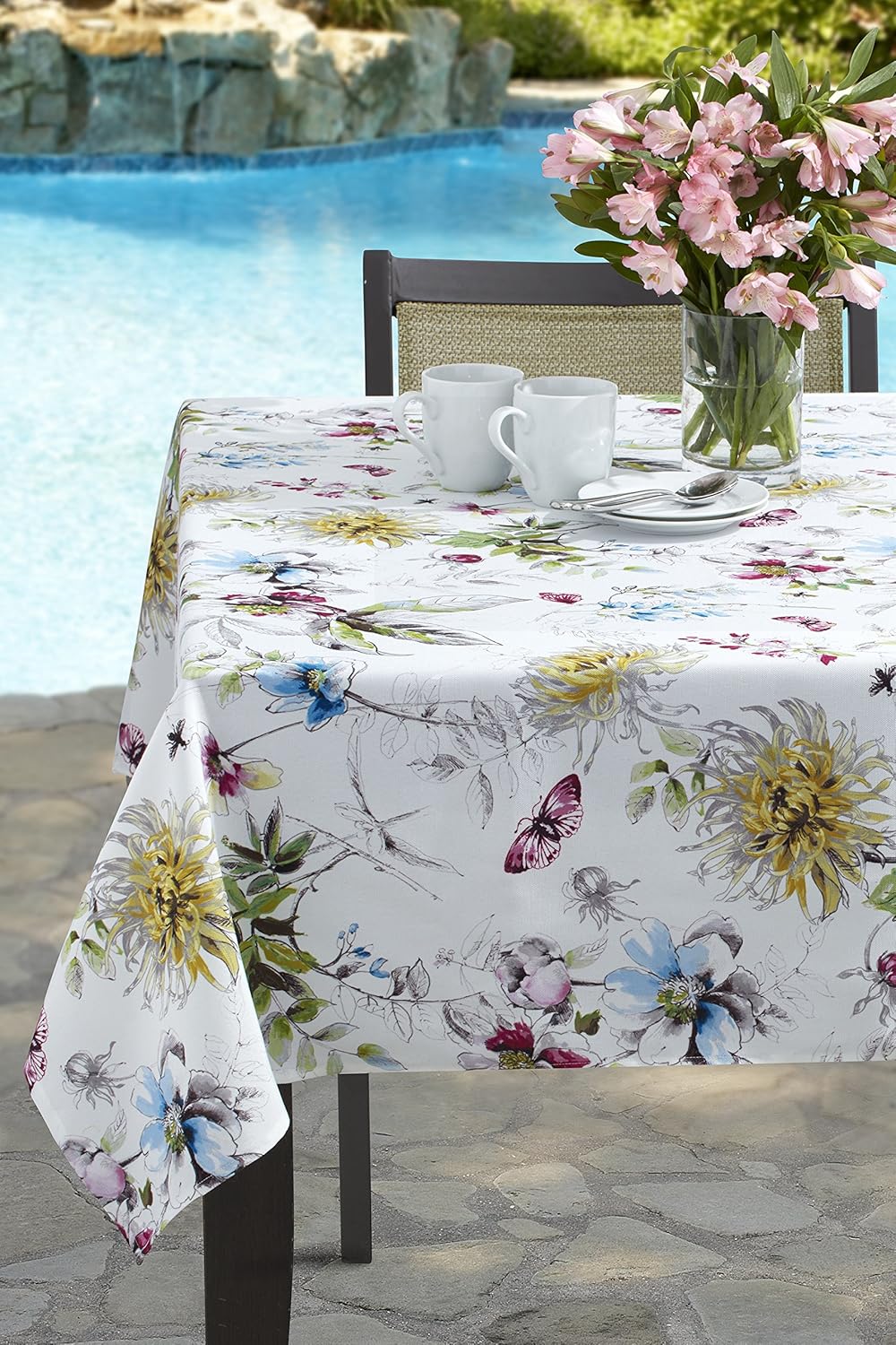 Best floral print party table cloth