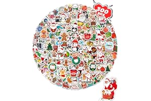 YETONAMR 300 PCS Christmas Stickers for Kids, Christmas Party Favors Holiday Stickers for Classroom Students, Stocking Stuffers Christmas Gifts Xmas Stickers for Kids Teens