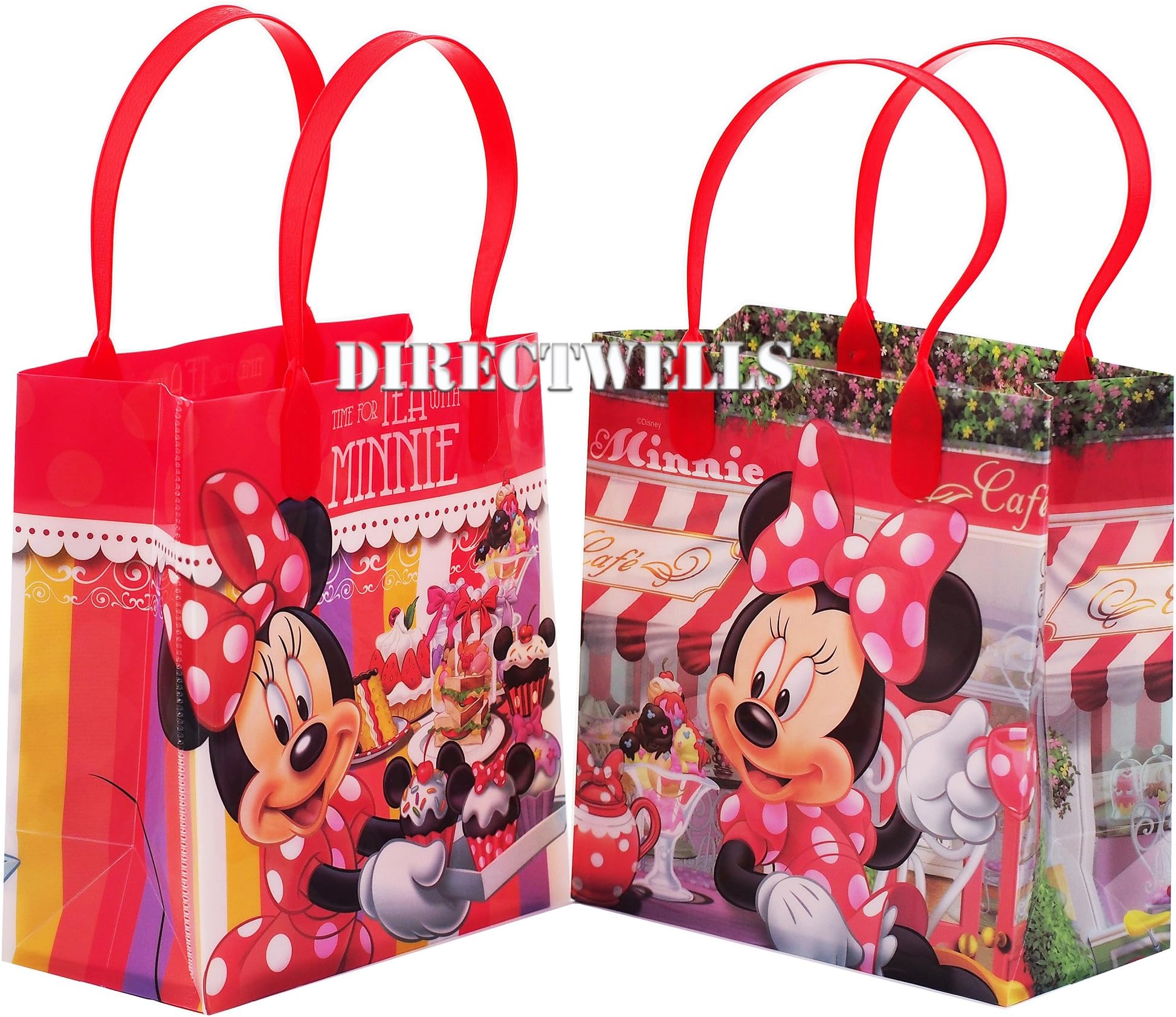 Disney Minnie Mouse Premium Quality Party Favor Goodie Small Gift Bags 12