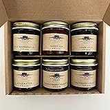 Kitchen Kettle Village Jam Sampler Gift Set (Amish Made) 6-pack Variety Sampler of Jams and Jellies, 1.5 Ounce Jars [1 of eac