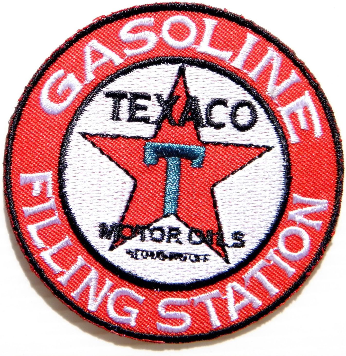 TEXACO Motor Oil Gasoline FILLING STATION Logo Racing Patch Iron on Applique Embroidered T shirt Jacket Costume BY SURAPAN