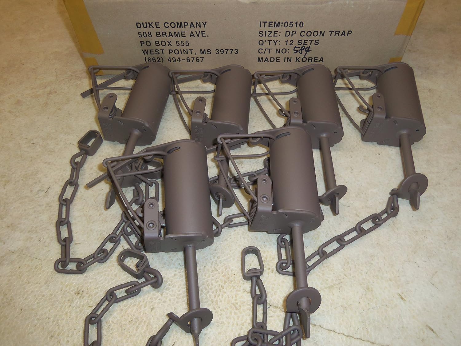Cage Traps Sports & Outdoors 6 Duke Powder Coated Dog Proof Raccoon