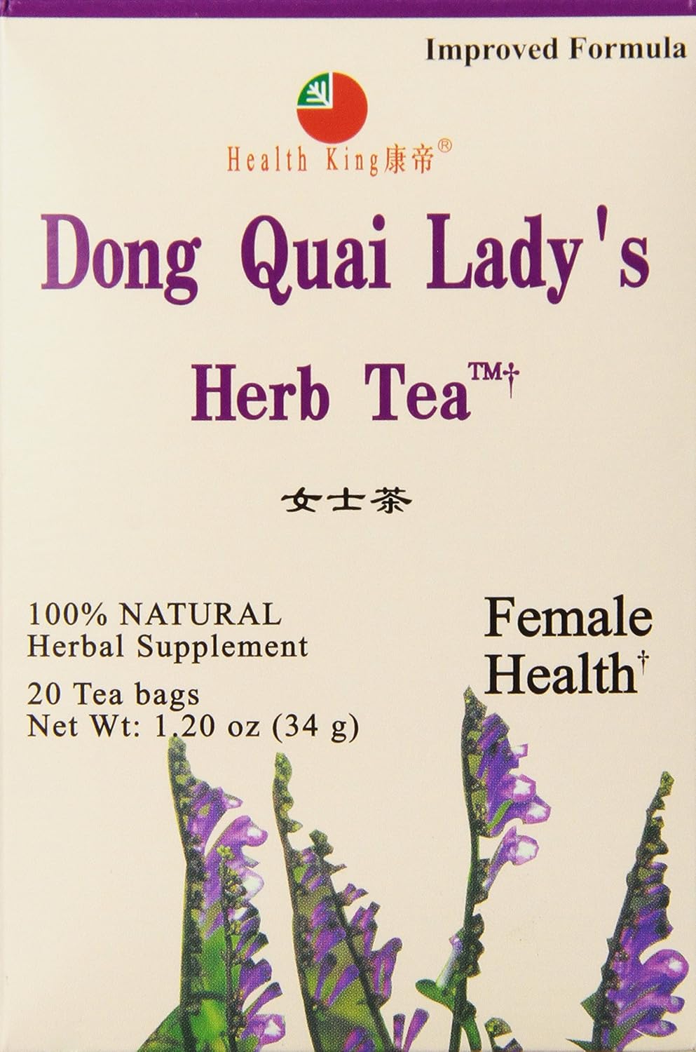 Health King Dong Quai Lady's Herb Tea, 20 BAGS Amazon.co.uk Health