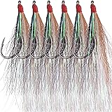 Bucktail Teasers Fishing Hooks Saltwater Flounder