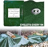 Cost Wise 3m x 3m Royal Green Waterproof Tarpaulin Tarp Garden Camping Car view 2