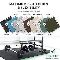 Gym Flooring Set - Interlocking EVA Soft Foam Floor