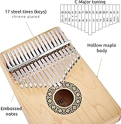 Kalimba Thumb Piano, 17 Keys — Includes Tuning