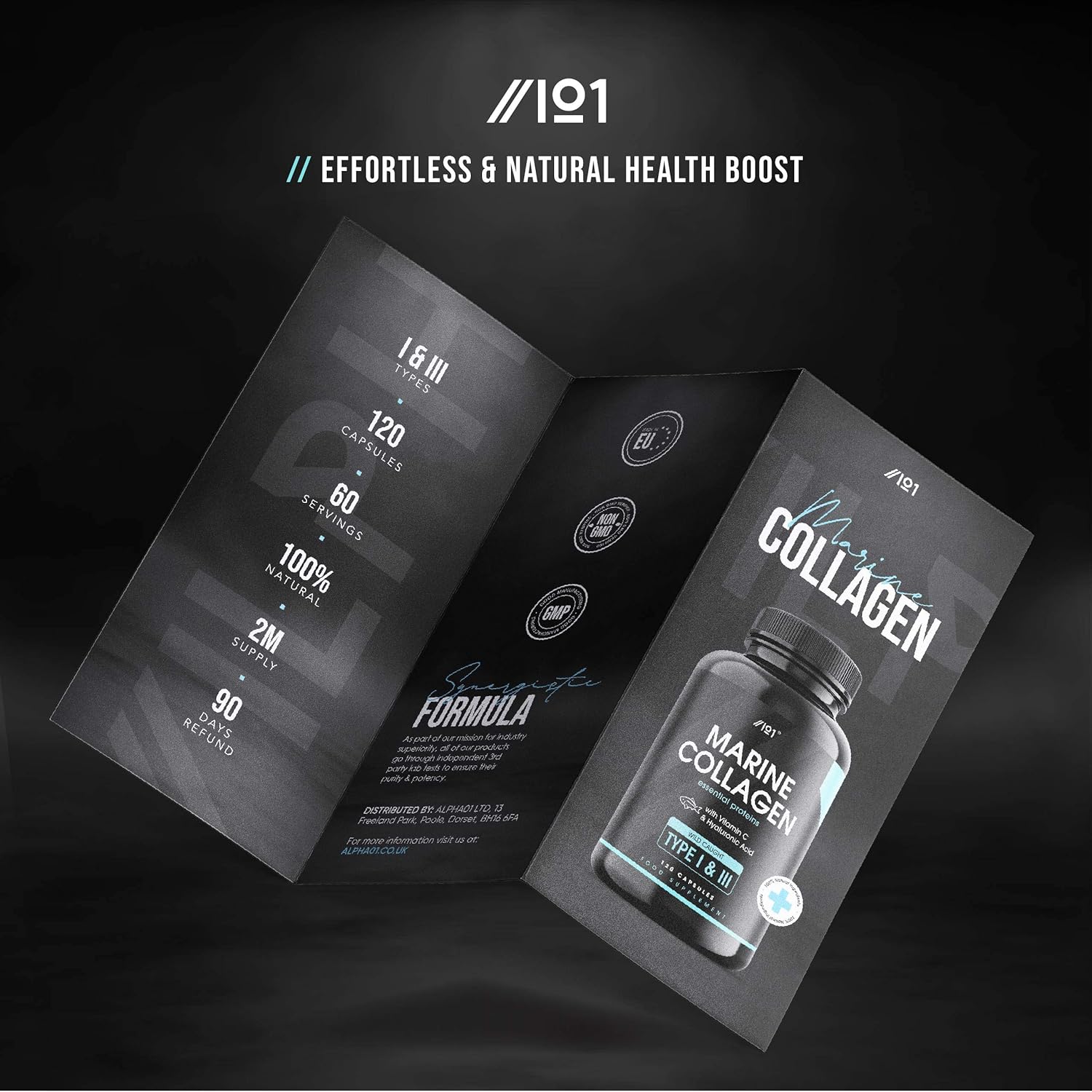 Marine Collagen Capsules 2400mg, Wild Caught with Hyaluronic Acid & Vitamin C - Image 5