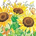 Graphique 2024 Live Love Laugh Wall Calendar | 12” x 12” | Thick Paper | Home & Office Organizer | Large Monthly Grid | 3 Languages & Marked Holidays | 4 Month Preview Page for 2025