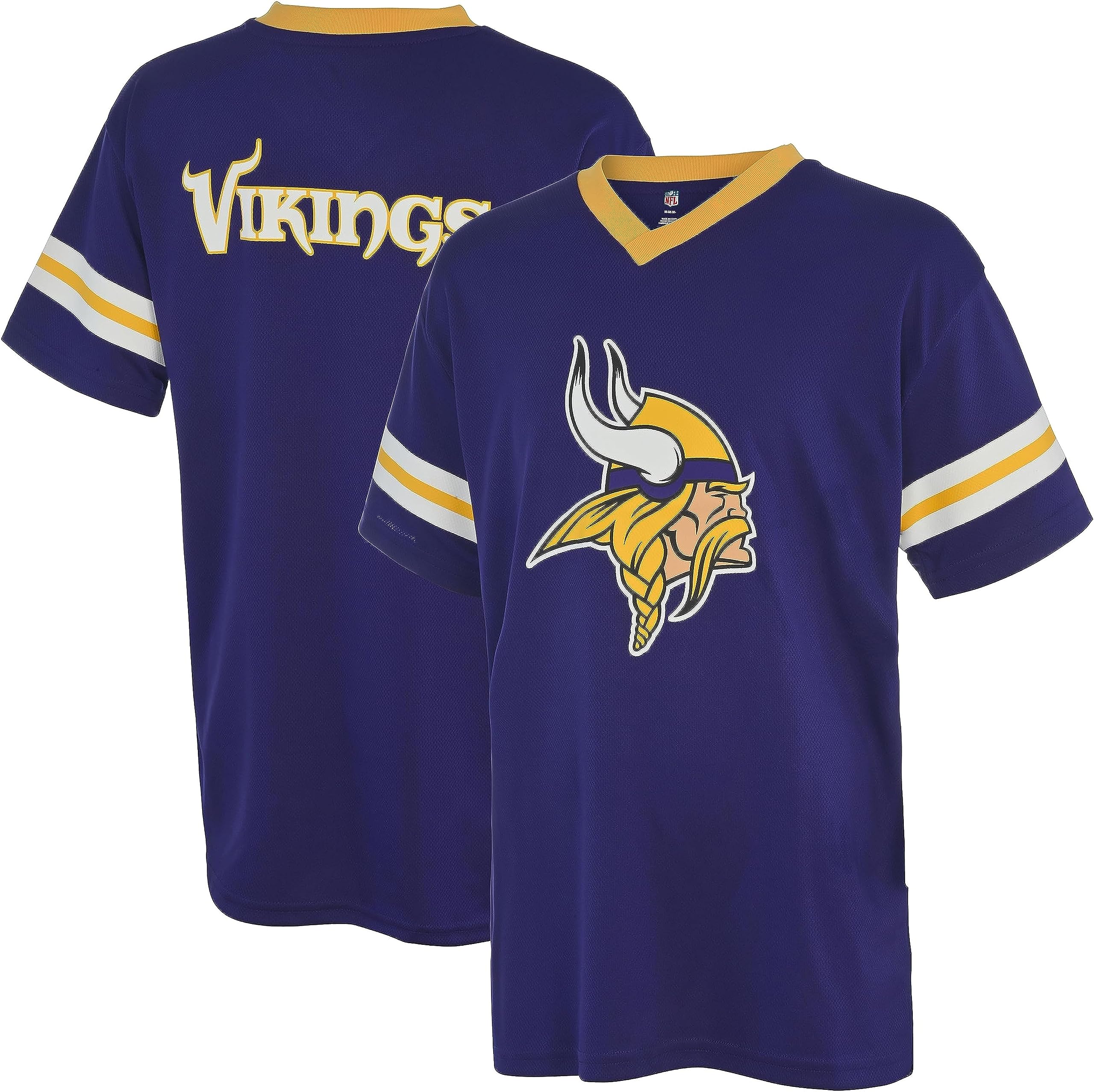 Outerstuff NFL Kids Youth 4-20 Official Game Day Team Jersey (as1, Numeric, Numeric_18, Numeric_20, Regular, Minnesota Vikings) Image
