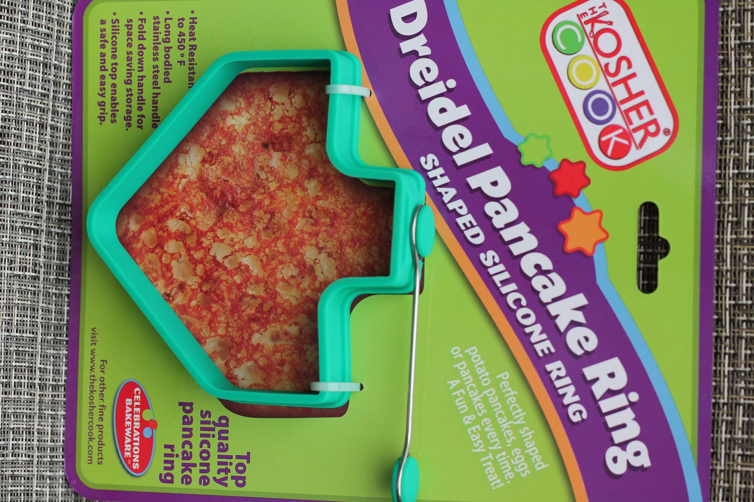 The Kosher Cook KCBW0165 Dreidel Silicone Potato Latke Ring