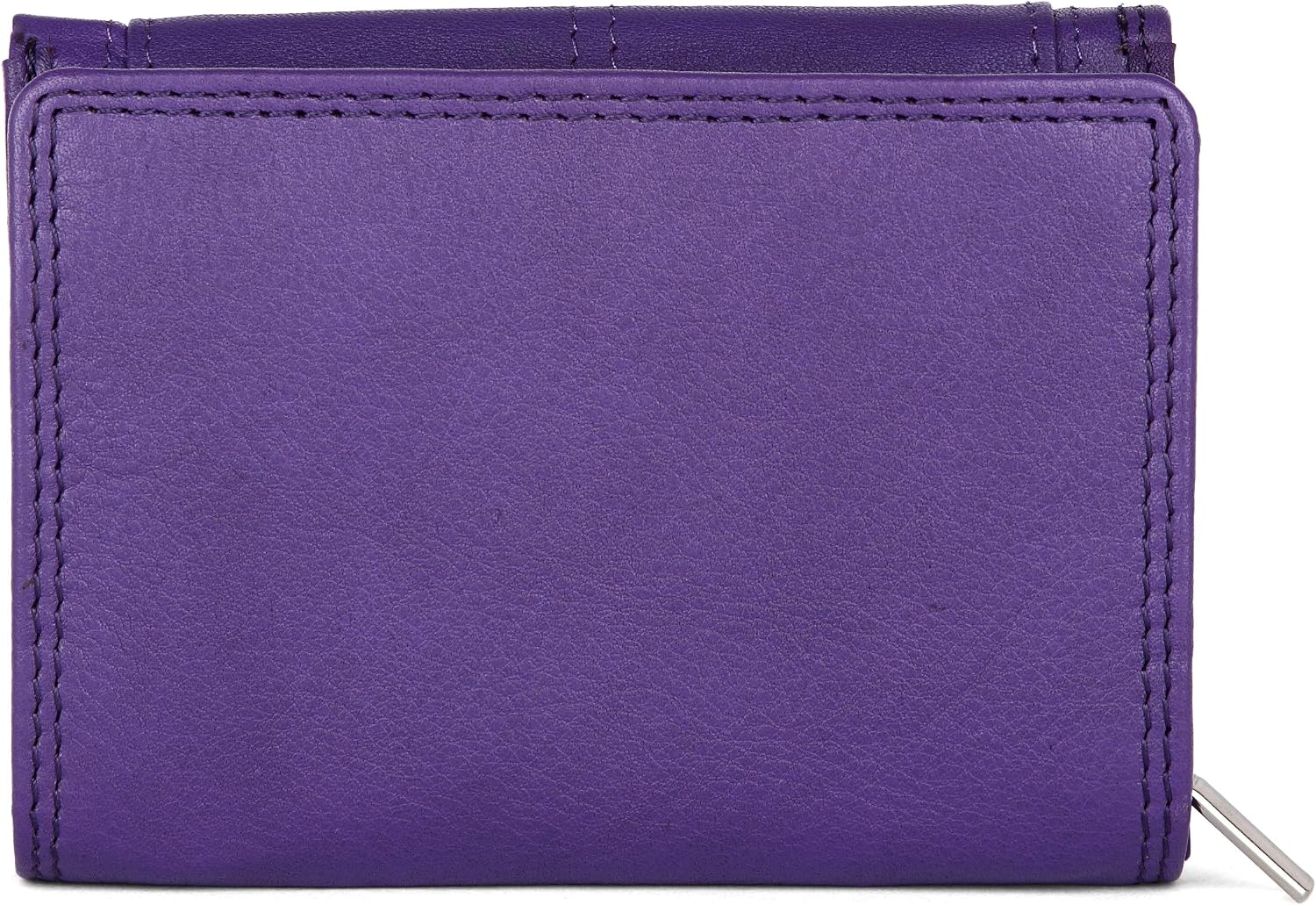 Ladies Rfid Protection Real Leather Purse Card Women Wallet Zip Coin Pocket - Image 5
