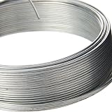 Merriway BH00326 Galvanised Garden Wire 14 Gauge 1/16 Inch Thick 30m Grey view 2